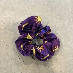 NWOT PDT DENTAL HYGIENE MONTANA JACK INSTRUMENT HAIR SCRUNCHIE PURPLE YELLOW